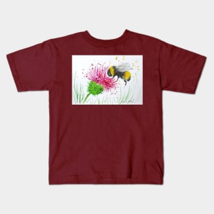 Bumble bee and Thistle Kids T-Shirt